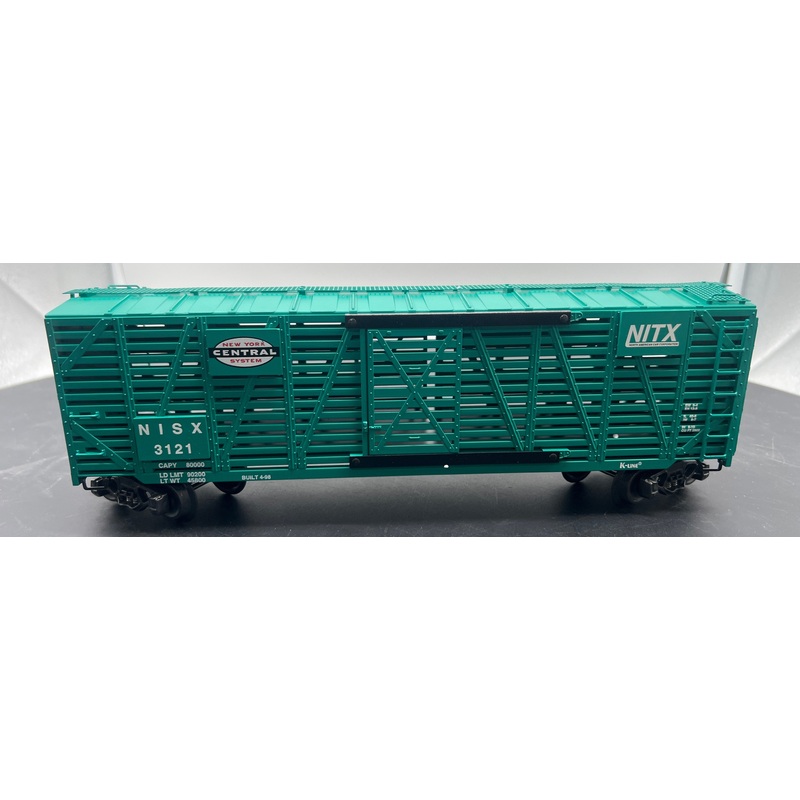 K-Line k763-1751 New York Central NYC stock car O SCALE Like New
