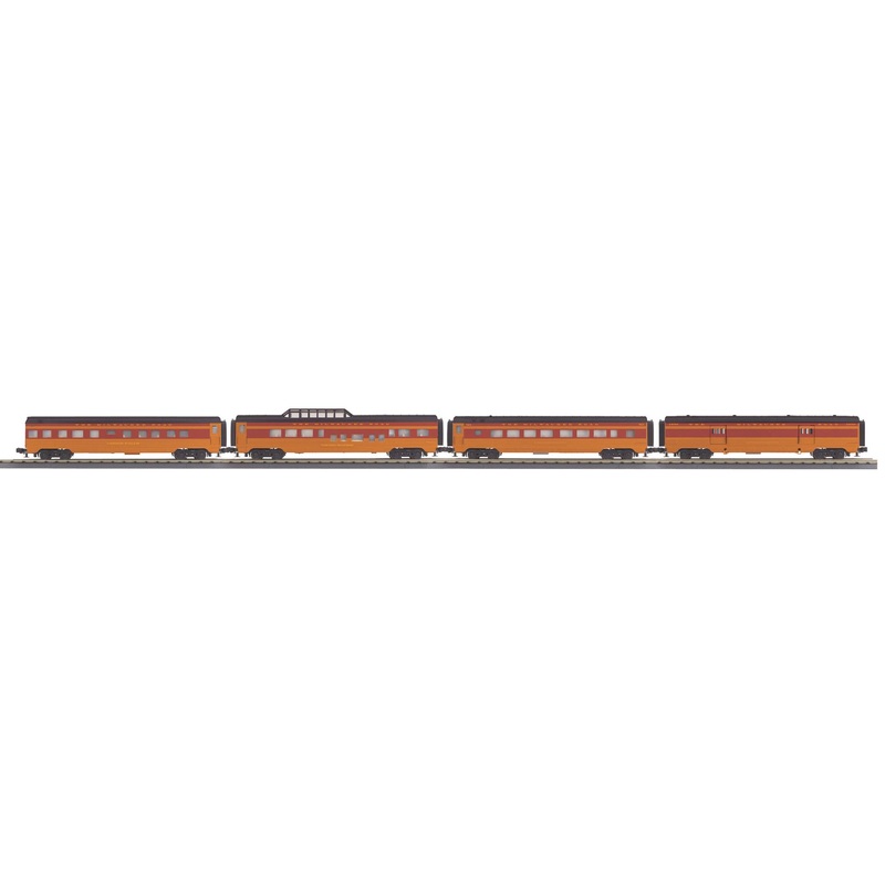MTH 30-67859 Milwaukee Road 4-Car 60′ Streamlined Passenger Set O SCALE NEW