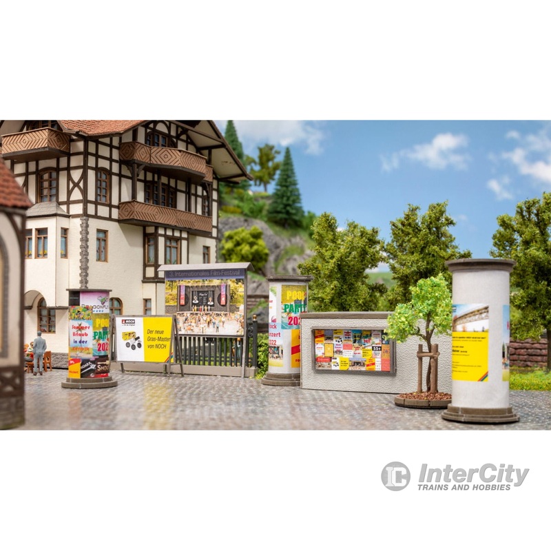 Noch 14217 HO Advertising Columns & Billboards
