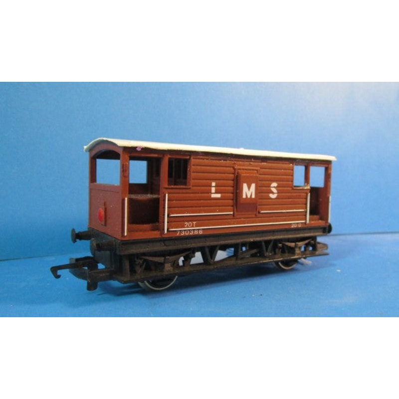 R718-P03 HORNBY  L.M.S. 20 Ton Brake Van 730386 – Unboxed
