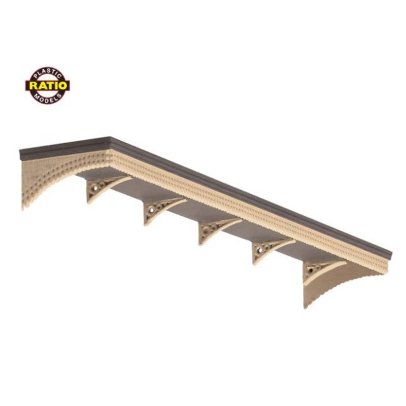 RAT-205 RATIO Station Canopy With Valance (N Gauge)