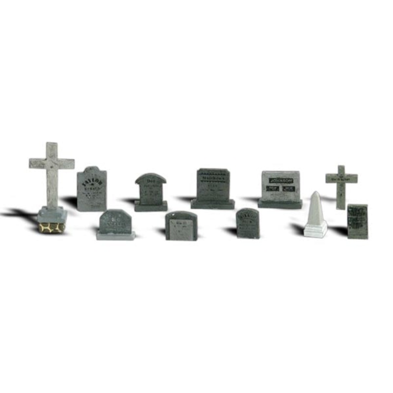 Woodland Scenics WDS A2726 WDS2726 Tombstones O Scale New