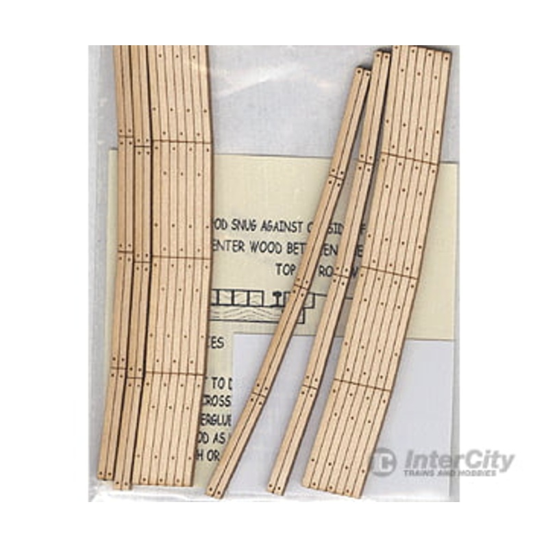 Blair Line 125 Laser-Cut Curved 2-Lane Wood Grade Crossing pkg(2) — 15″ 38.1cm Radius